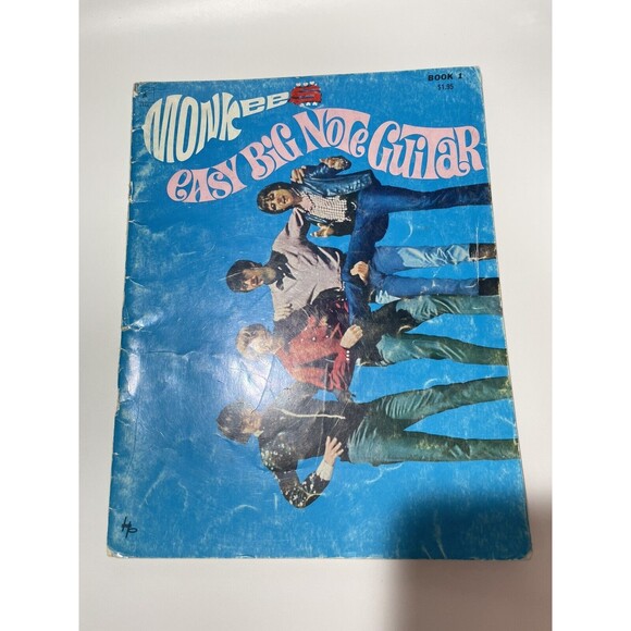 Other - The Monkees Easy Big Note Guitar Book 1 VTG Sheet Music